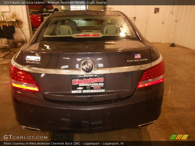 Midnight Amethyst Metallic / Light Neutral 2014 Buick LaCrosse Leather