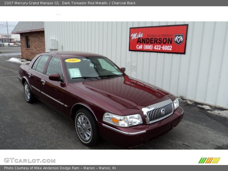 Dark Toreador Red Metallic / Charcoal Black 2007 Mercury Grand Marquis GS