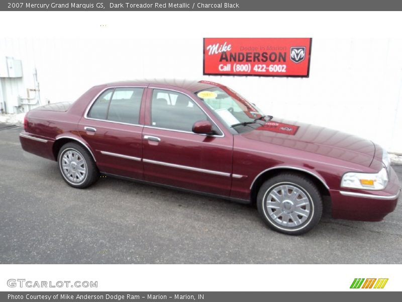 Dark Toreador Red Metallic / Charcoal Black 2007 Mercury Grand Marquis GS