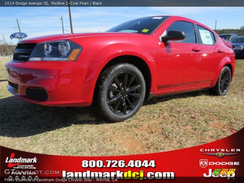 Redline 2-Coat Pearl / Black 2014 Dodge Avenger SE