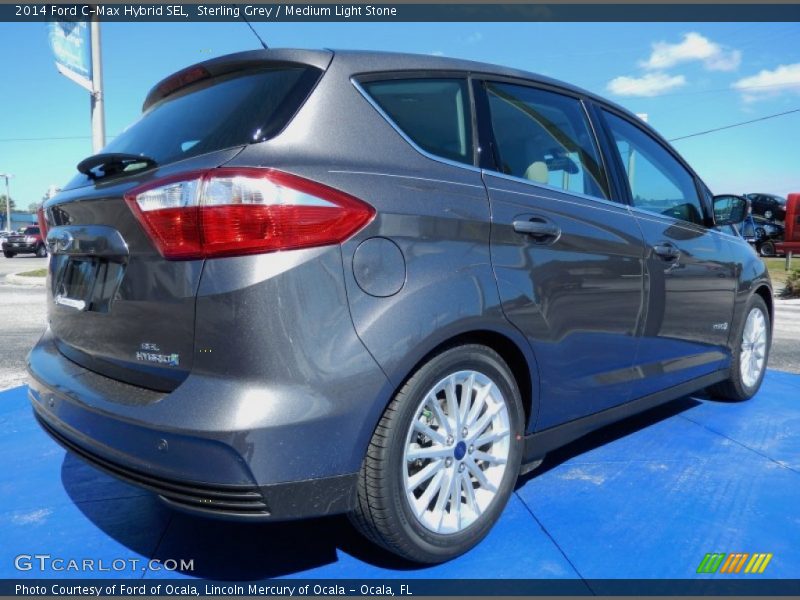 Sterling Grey / Medium Light Stone 2014 Ford C-Max Hybrid SEL