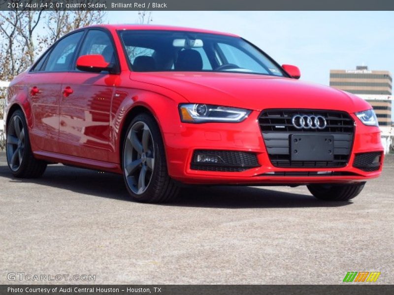 Brilliant Red / Black 2014 Audi A4 2.0T quattro Sedan