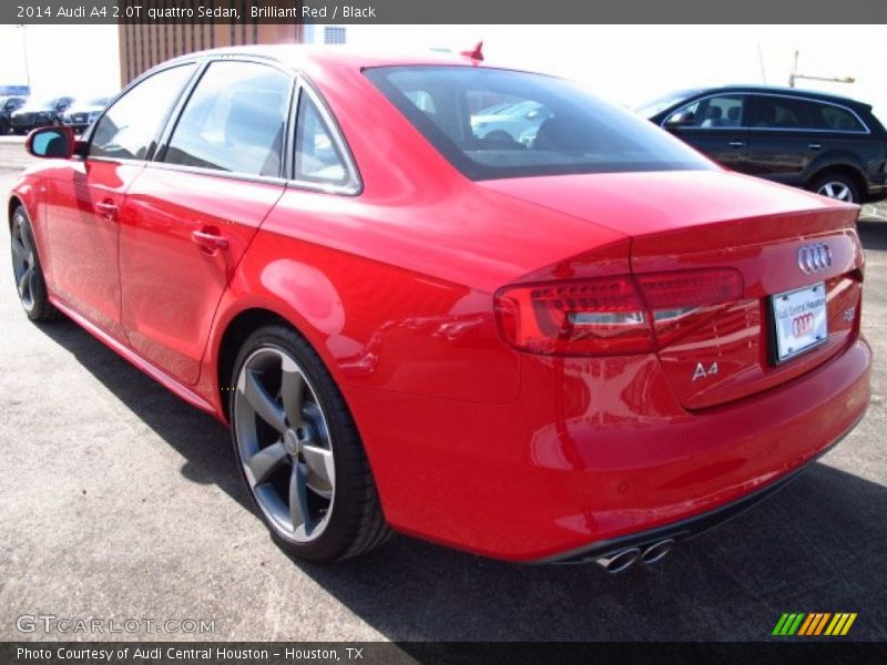 Brilliant Red / Black 2014 Audi A4 2.0T quattro Sedan