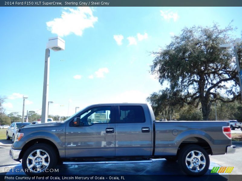 Sterling Grey / Steel Grey 2014 Ford F150 XLT SuperCrew