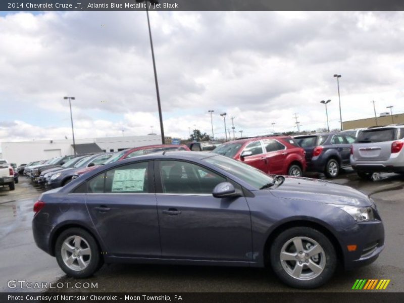 Atlantis Blue Metallic / Jet Black 2014 Chevrolet Cruze LT