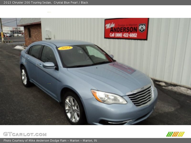 Crystal Blue Pearl / Black 2013 Chrysler 200 Touring Sedan