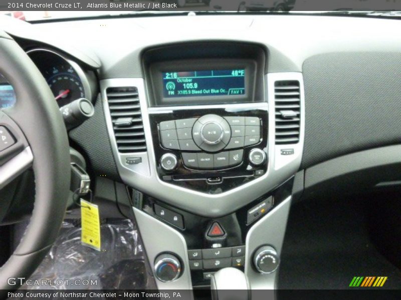 Atlantis Blue Metallic / Jet Black 2014 Chevrolet Cruze LT