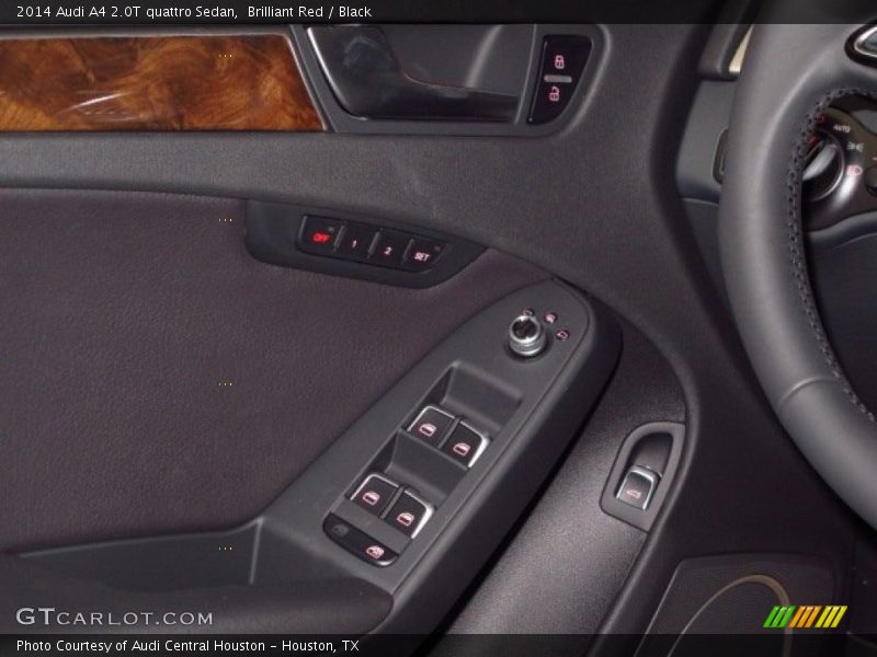 Brilliant Red / Black 2014 Audi A4 2.0T quattro Sedan
