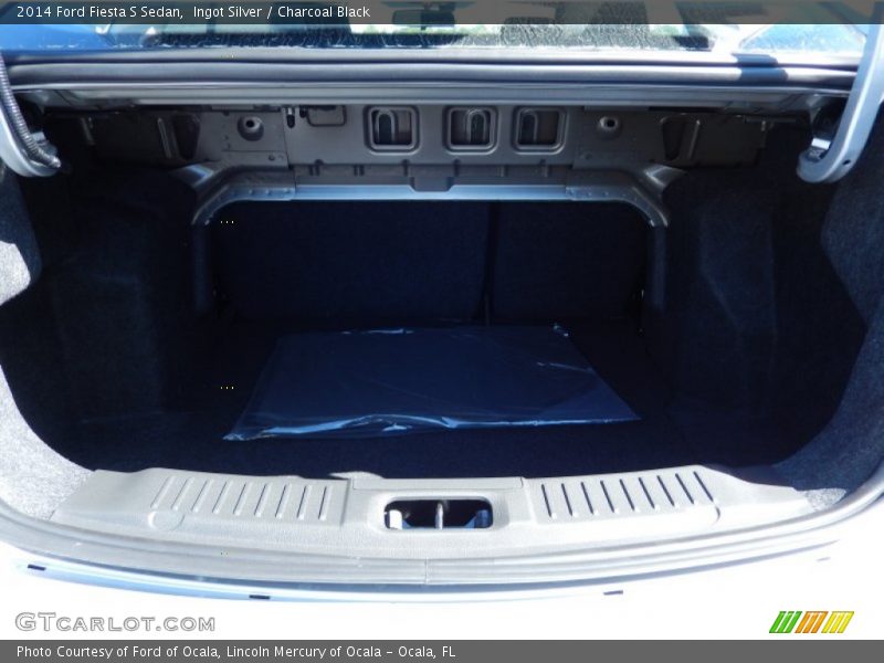 Ingot Silver / Charcoal Black 2014 Ford Fiesta S Sedan