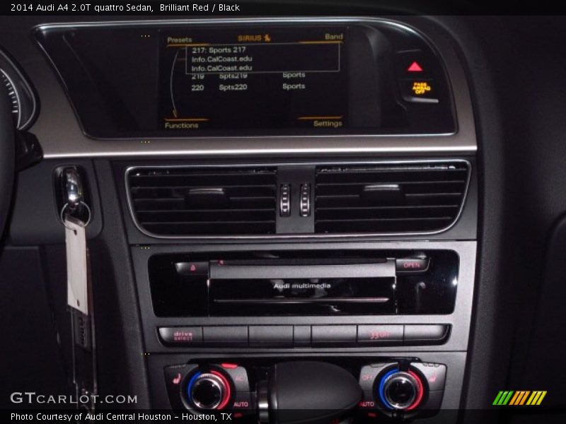 Brilliant Red / Black 2014 Audi A4 2.0T quattro Sedan