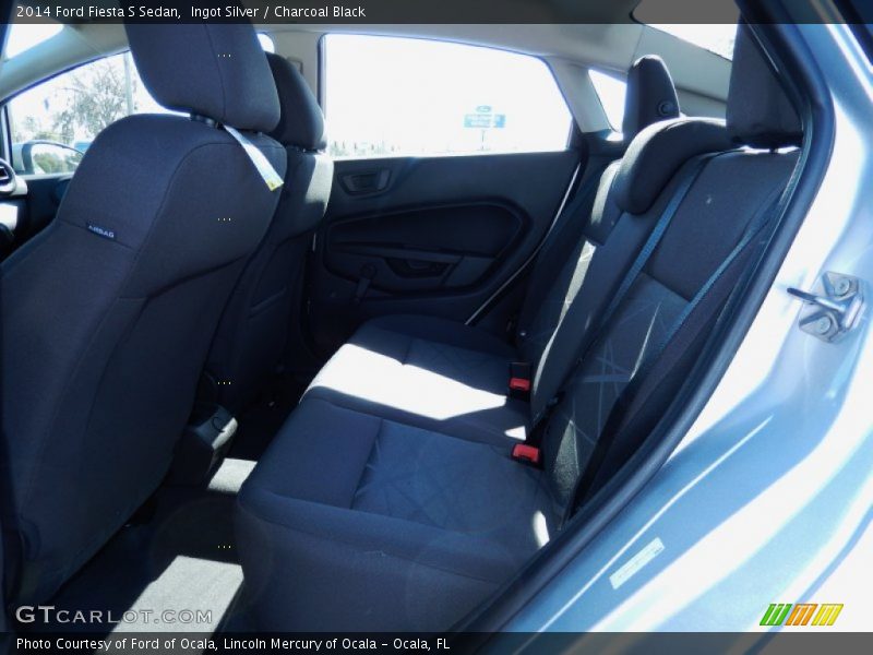 Ingot Silver / Charcoal Black 2014 Ford Fiesta S Sedan