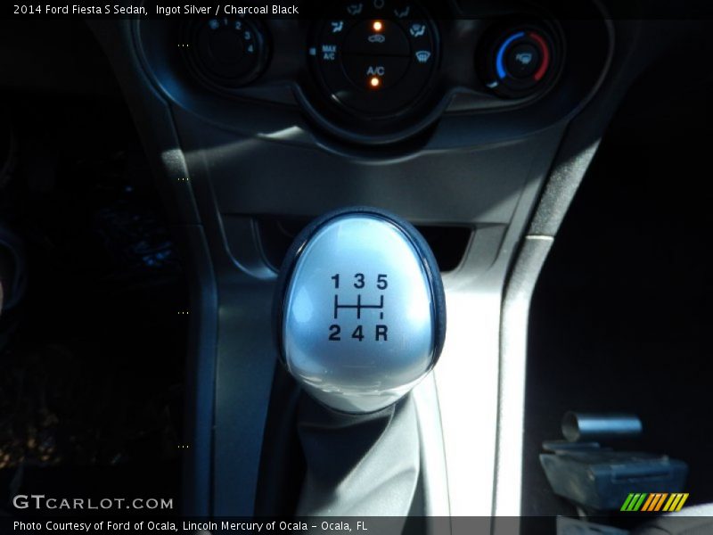 Ingot Silver / Charcoal Black 2014 Ford Fiesta S Sedan