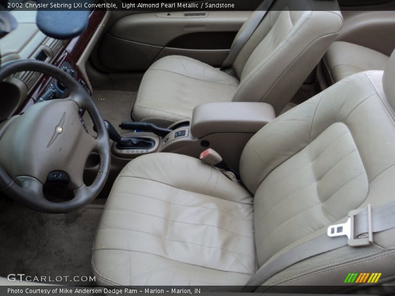 Front Seat of 2002 Sebring LXi Convertible