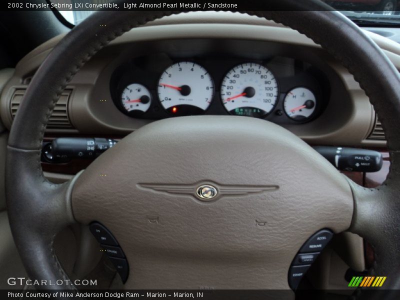 Light Almond Pearl Metallic / Sandstone 2002 Chrysler Sebring LXi Convertible