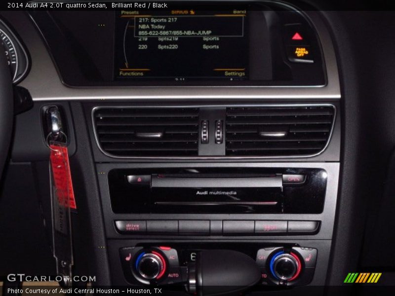 Brilliant Red / Black 2014 Audi A4 2.0T quattro Sedan