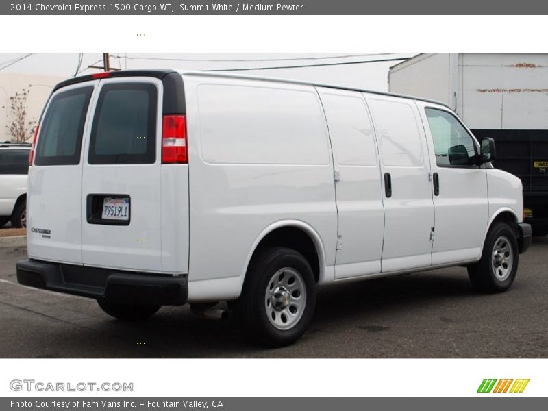 Summit White / Medium Pewter 2014 Chevrolet Express 1500 Cargo WT