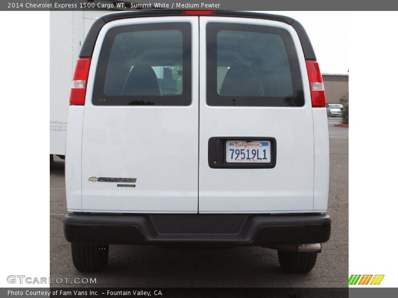 Summit White / Medium Pewter 2014 Chevrolet Express 1500 Cargo WT