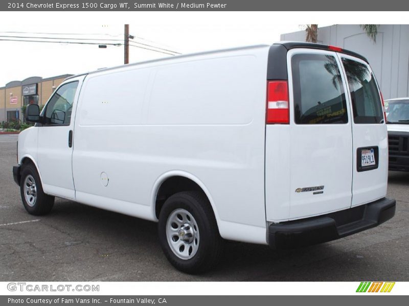 Summit White / Medium Pewter 2014 Chevrolet Express 1500 Cargo WT