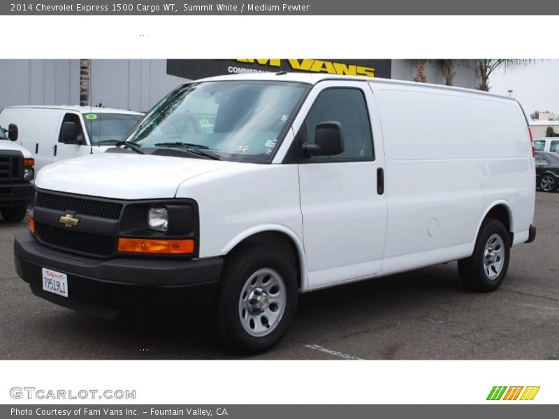 Summit White / Medium Pewter 2014 Chevrolet Express 1500 Cargo WT