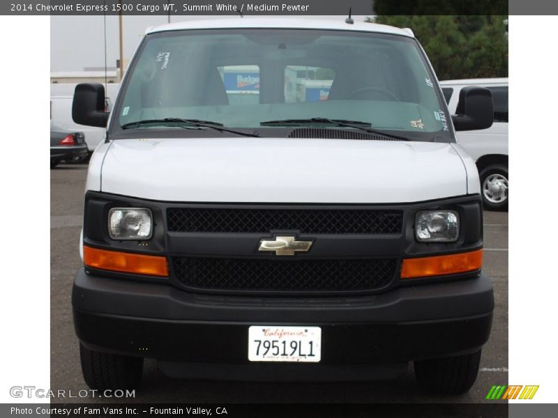 Summit White / Medium Pewter 2014 Chevrolet Express 1500 Cargo WT