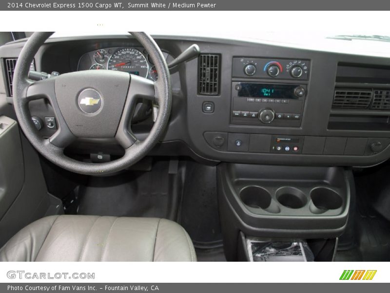 Summit White / Medium Pewter 2014 Chevrolet Express 1500 Cargo WT