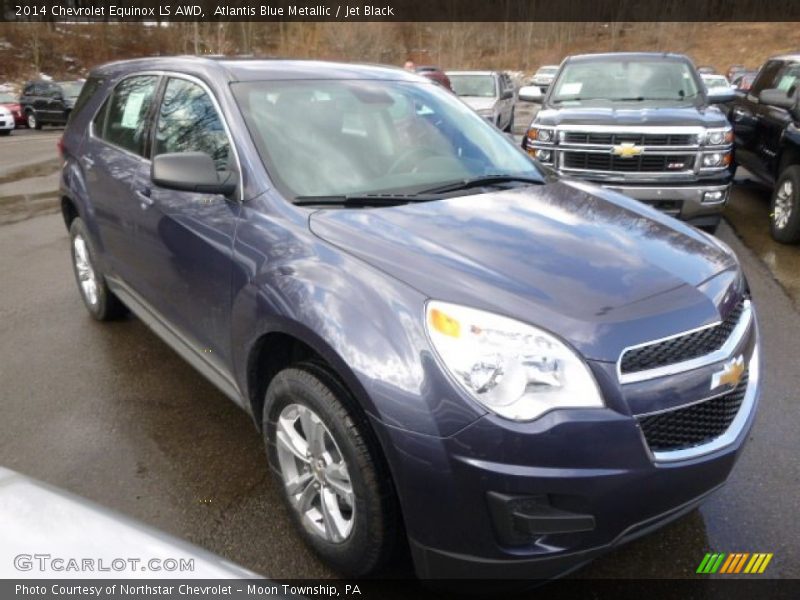 Atlantis Blue Metallic / Jet Black 2014 Chevrolet Equinox LS AWD
