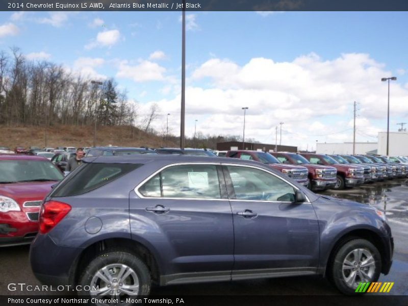 Atlantis Blue Metallic / Jet Black 2014 Chevrolet Equinox LS AWD