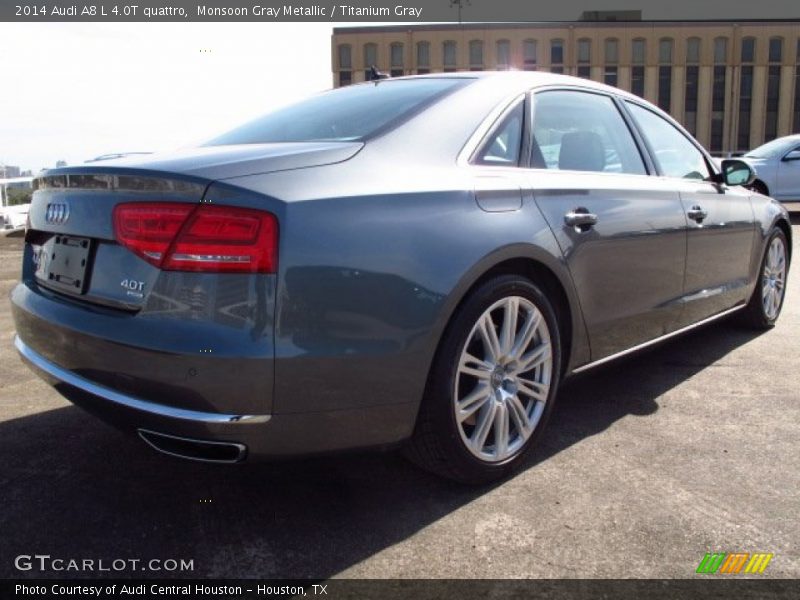 Monsoon Gray Metallic / Titanium Gray 2014 Audi A8 L 4.0T quattro