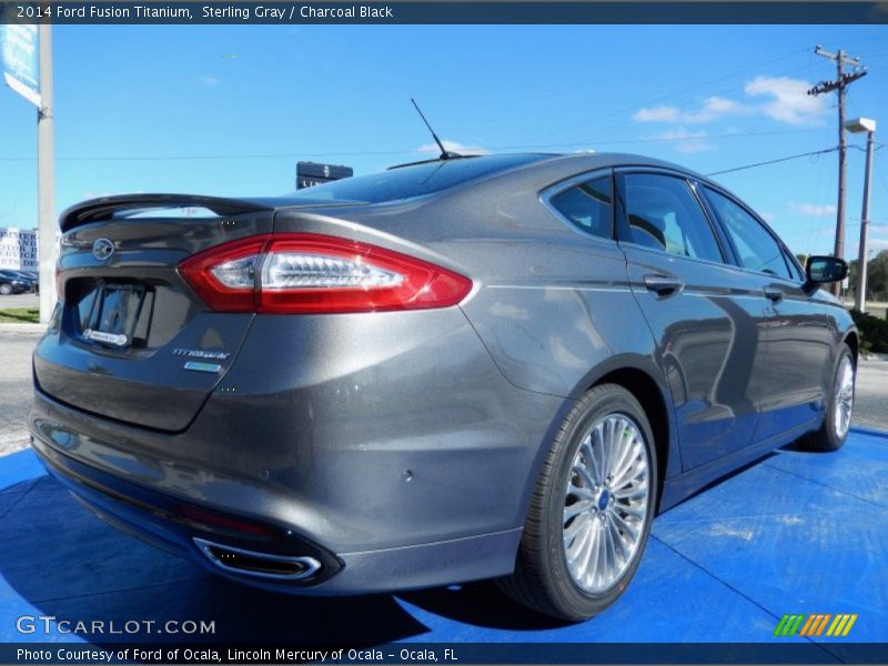 Sterling Gray / Charcoal Black 2014 Ford Fusion Titanium