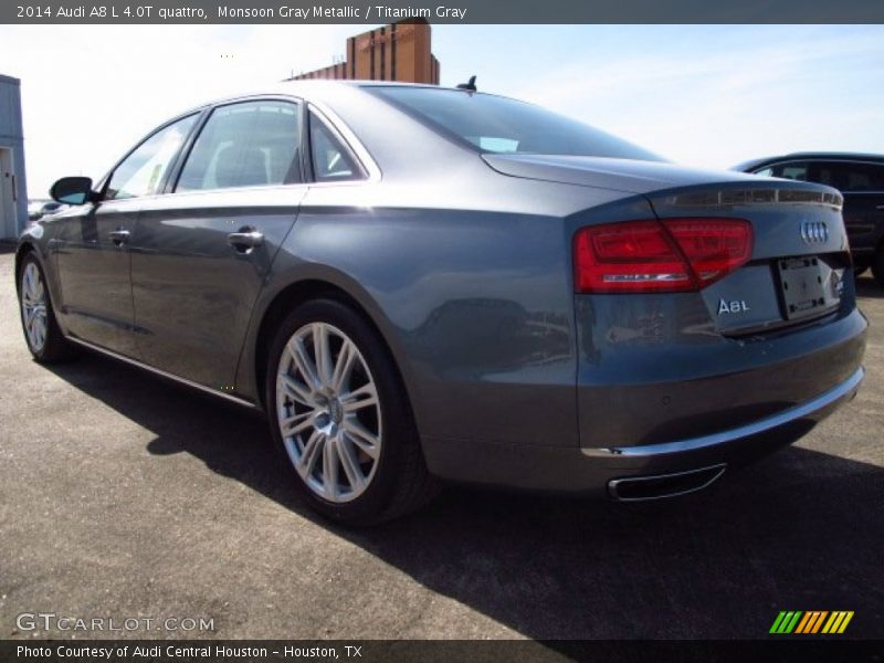 Monsoon Gray Metallic / Titanium Gray 2014 Audi A8 L 4.0T quattro