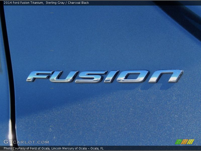 Sterling Gray / Charcoal Black 2014 Ford Fusion Titanium