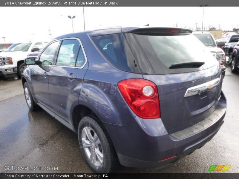 Atlantis Blue Metallic / Jet Black 2014 Chevrolet Equinox LS AWD