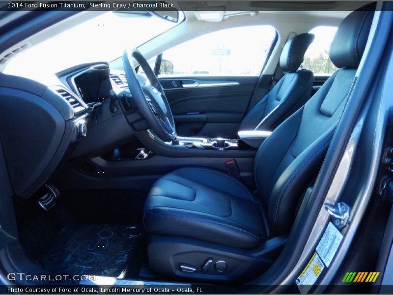 Sterling Gray / Charcoal Black 2014 Ford Fusion Titanium