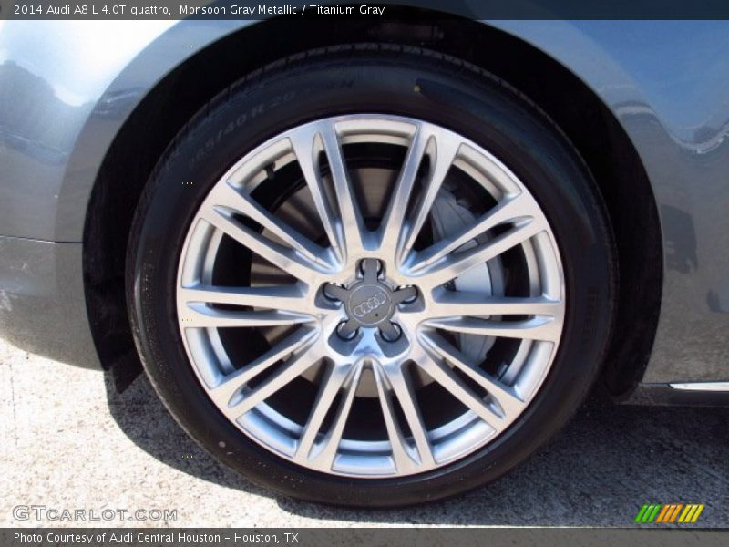 Monsoon Gray Metallic / Titanium Gray 2014 Audi A8 L 4.0T quattro