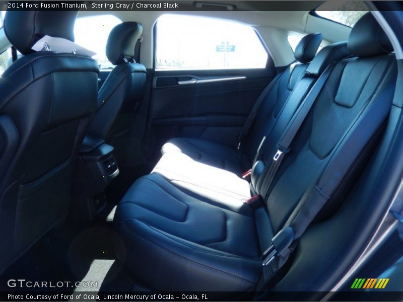 Sterling Gray / Charcoal Black 2014 Ford Fusion Titanium