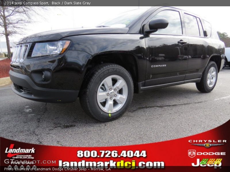 Black / Dark Slate Gray 2014 Jeep Compass Sport