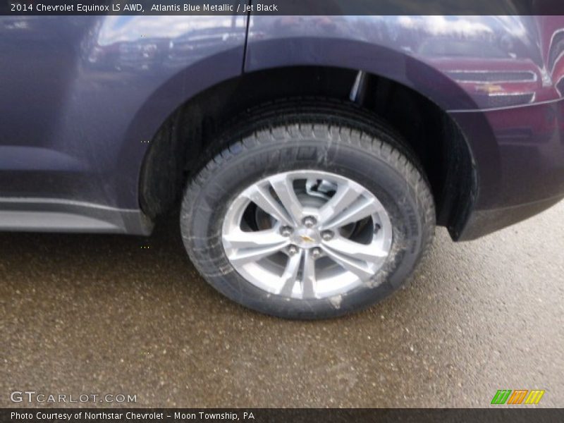 Atlantis Blue Metallic / Jet Black 2014 Chevrolet Equinox LS AWD