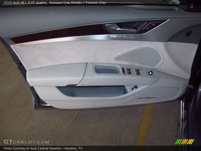 Monsoon Gray Metallic / Titanium Gray 2014 Audi A8 L 4.0T quattro