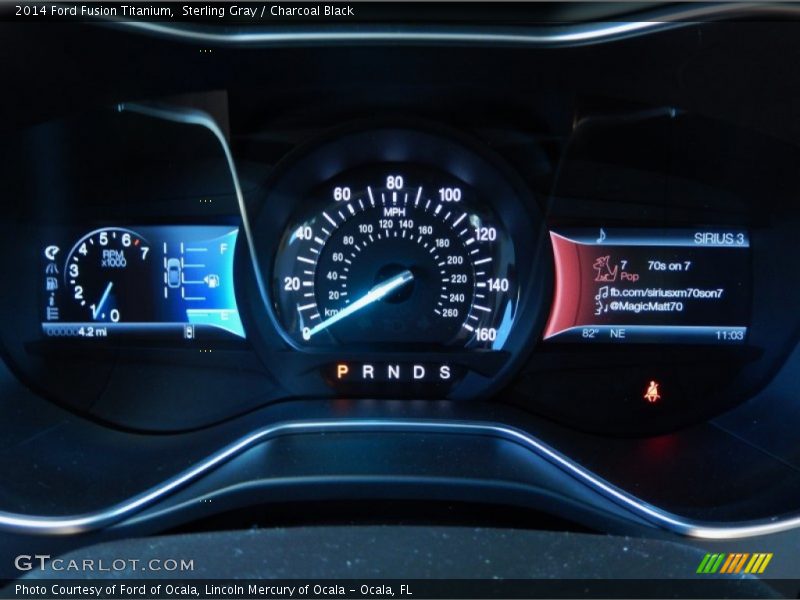 Sterling Gray / Charcoal Black 2014 Ford Fusion Titanium