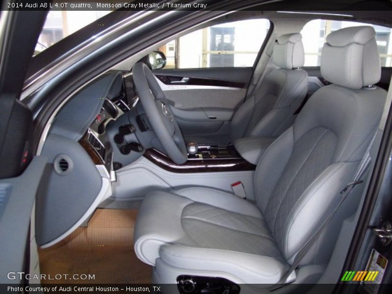 Monsoon Gray Metallic / Titanium Gray 2014 Audi A8 L 4.0T quattro