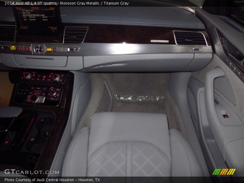Monsoon Gray Metallic / Titanium Gray 2014 Audi A8 L 4.0T quattro