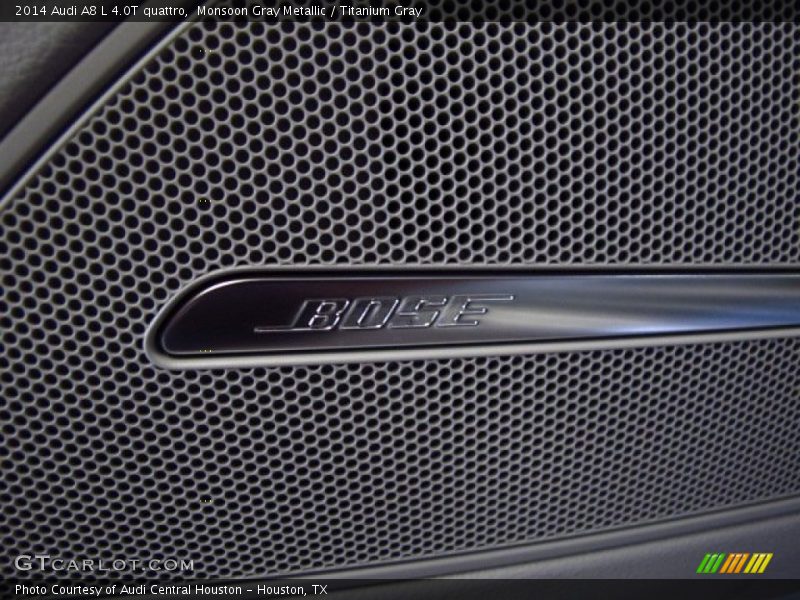 Monsoon Gray Metallic / Titanium Gray 2014 Audi A8 L 4.0T quattro