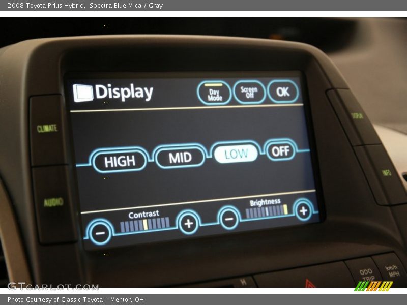 Spectra Blue Mica / Gray 2008 Toyota Prius Hybrid