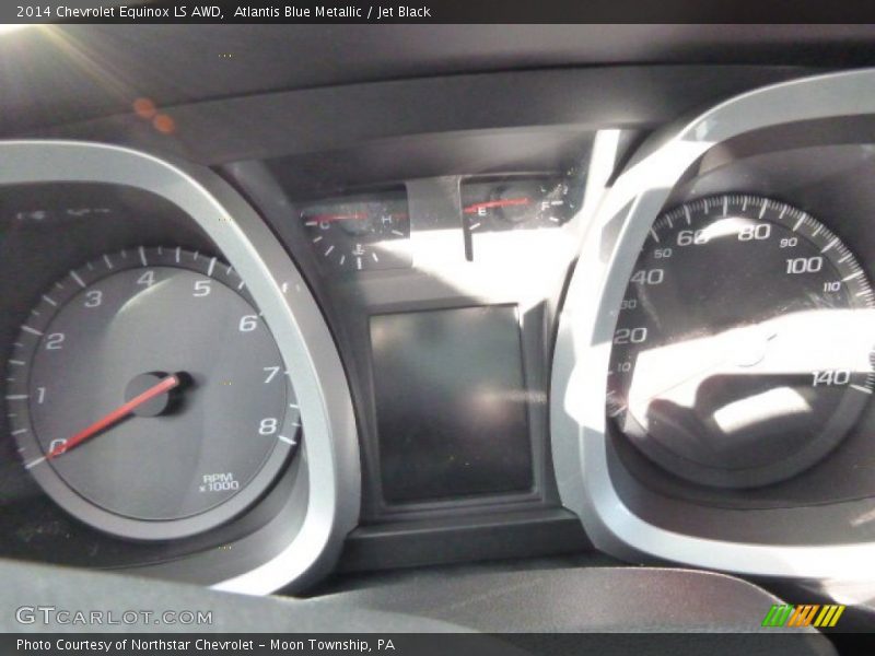 Atlantis Blue Metallic / Jet Black 2014 Chevrolet Equinox LS AWD