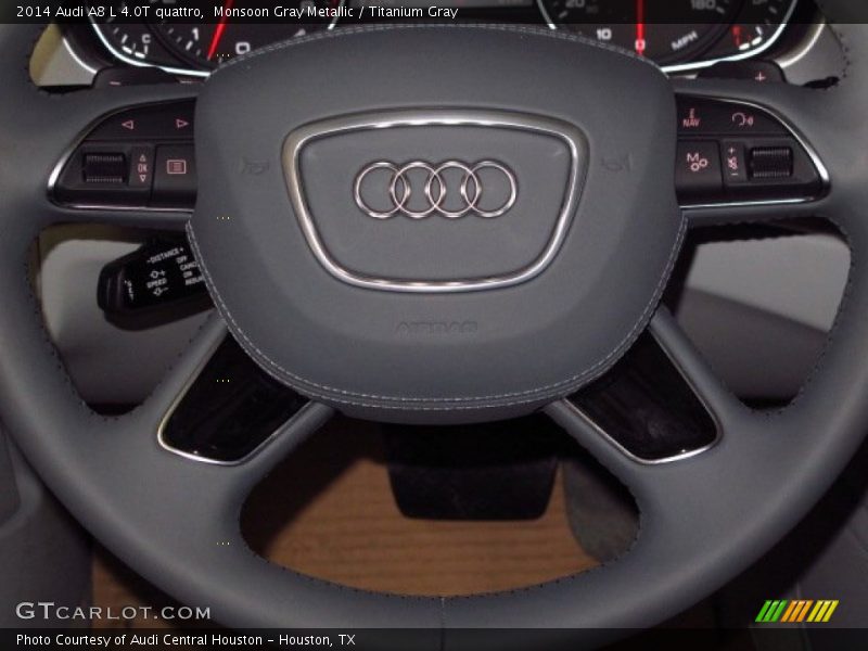 Monsoon Gray Metallic / Titanium Gray 2014 Audi A8 L 4.0T quattro