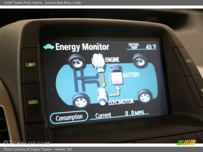 Spectra Blue Mica / Gray 2008 Toyota Prius Hybrid