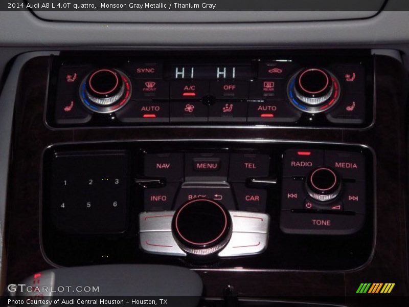Monsoon Gray Metallic / Titanium Gray 2014 Audi A8 L 4.0T quattro