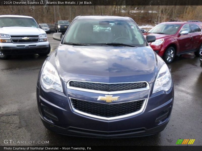 Atlantis Blue Metallic / Jet Black 2014 Chevrolet Equinox LS