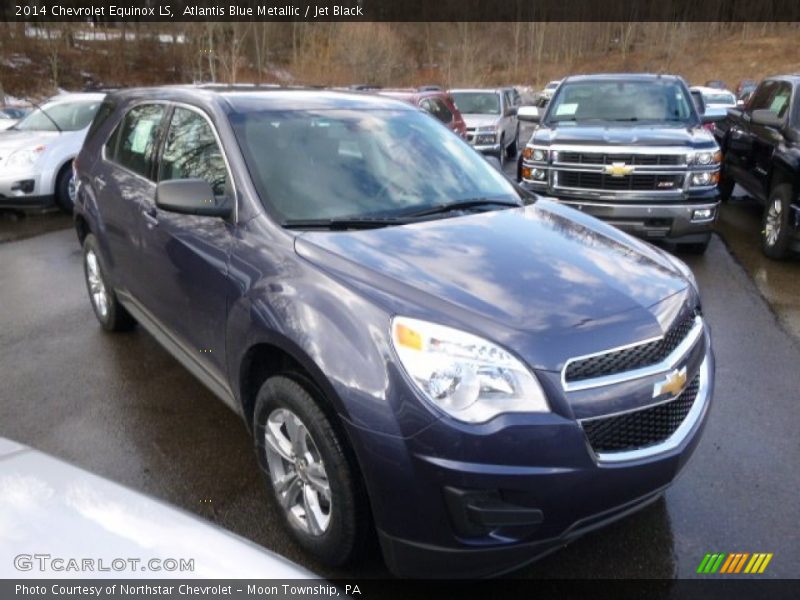 Atlantis Blue Metallic / Jet Black 2014 Chevrolet Equinox LS