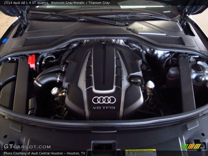 Monsoon Gray Metallic / Titanium Gray 2014 Audi A8 L 4.0T quattro